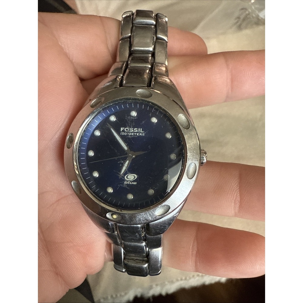 Mens Fossil Stainless Steel Watch 40mm Gray‎ Carbon Fiber Dial AM3287.  4293